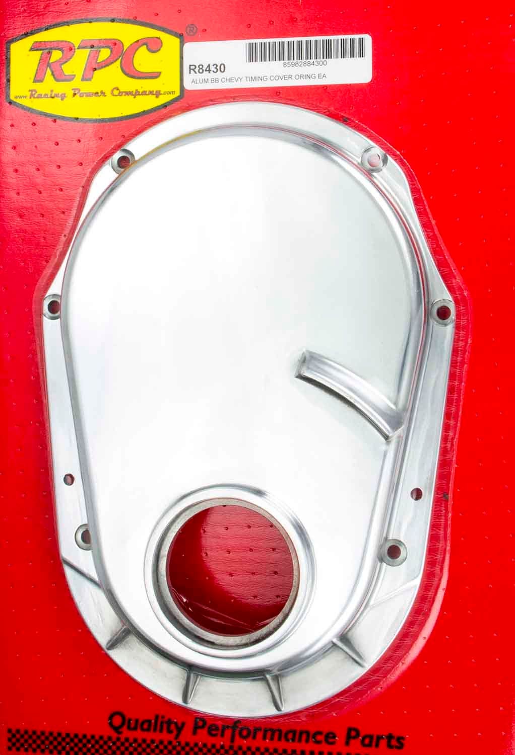 Racing Power Company R8430 Polished Aluminum Timing Chain Cover For Big Block