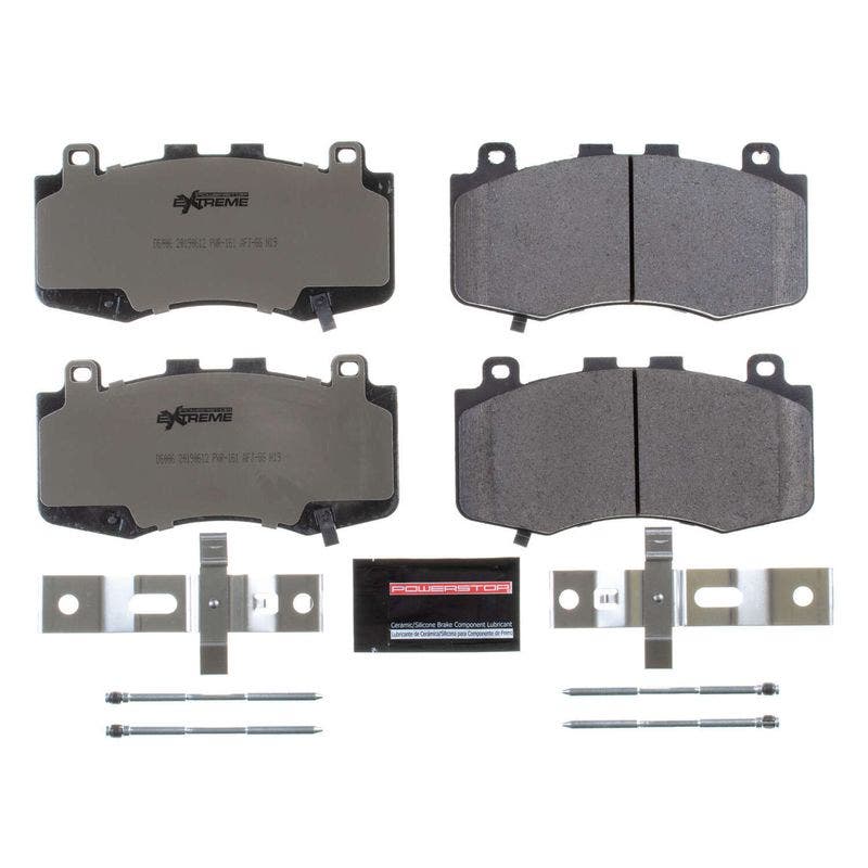 Power Stop Z26-6006 Z26 Street Warrior Front Carbon-Fiber Ceramic Brake Pads