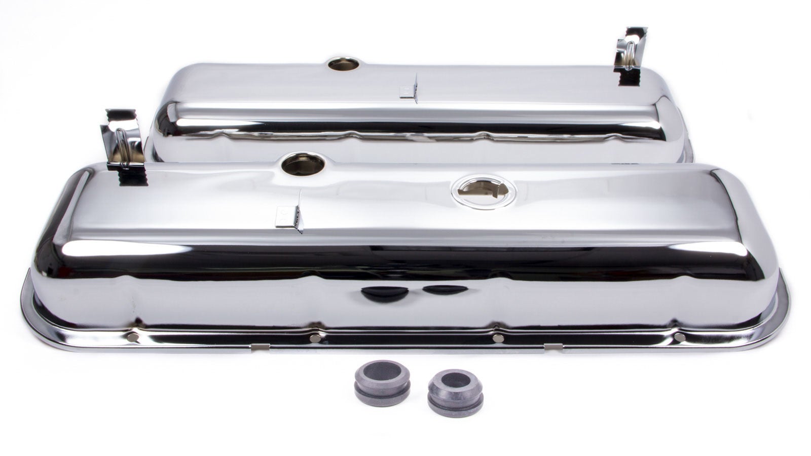 Racing Power Company R9503 Short Chrome Oem Style Valve Cover For Big Block
