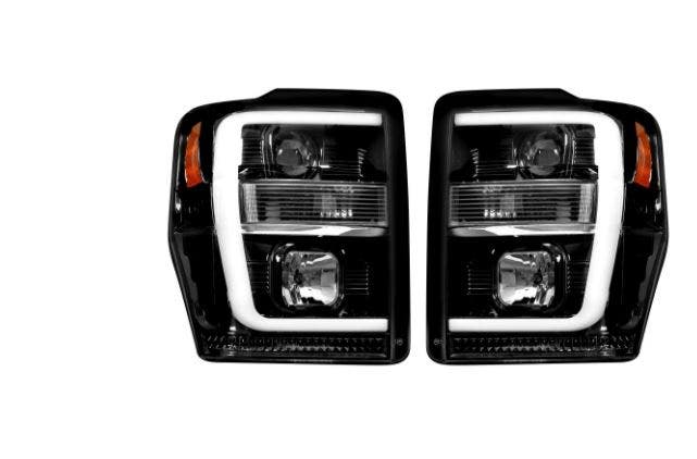 Recon 264196Bkc Ford Superduty For 08-10 F250/F350/F450 Projector Headlights