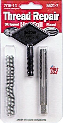 Helicoil 5521-7 7/16-14 Inch Coarse Thread Repair Kit   7/16-14 Inch Coarse