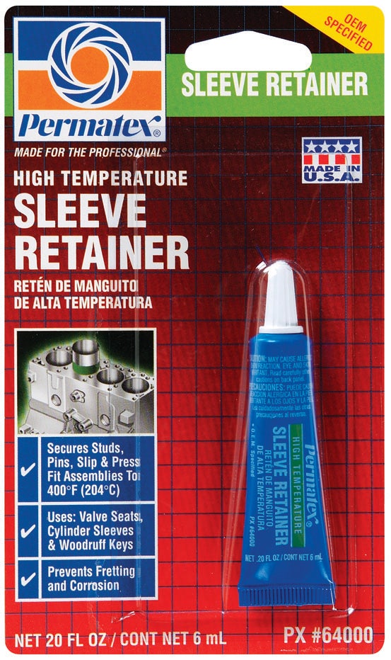 Permatex 64000 High Temperature Sleeve Retainer, 6 Ml, Pack Of 1   High