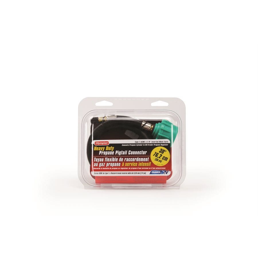 Camco 30" Pigtail Propane Hose Connector, Connects Propane Cylinder To A Rv Or