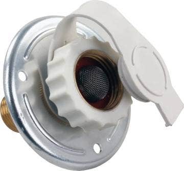 Jr Products 62185 Aluminum City Water Flange - 1/2" Mpt X 3/4"   Fresh Water