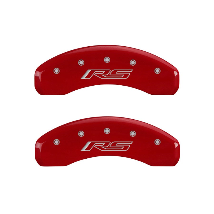Mgp Caliper Covers 14033Srs5rd Caliper Cover With Red Powder Coat Finish, (Set
