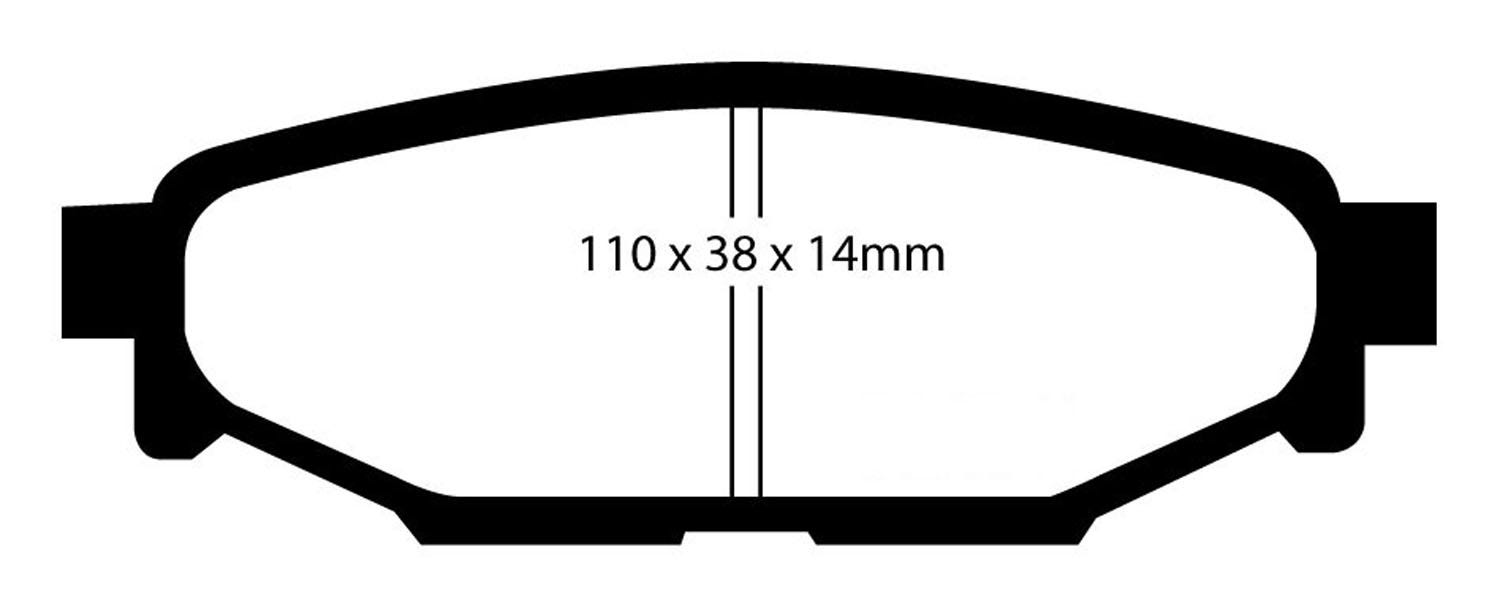 Ebc Brakes Ud1114 Ultimax  Brake Pads  Ud1095 Brake Pad Ultimax (R); Recommended