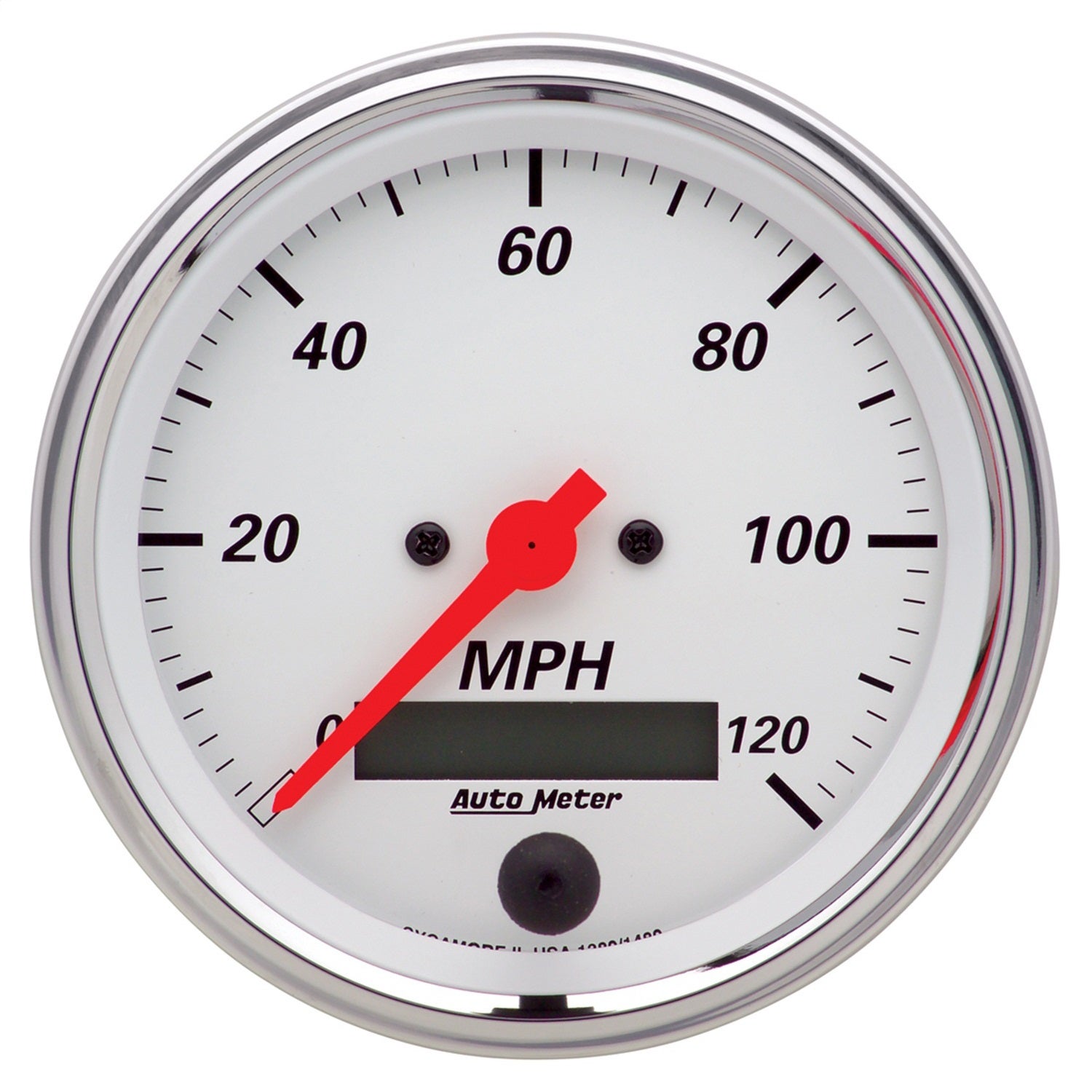 Autometer 1380 Arctic White Electric Programmable Speedometer Auto Meter