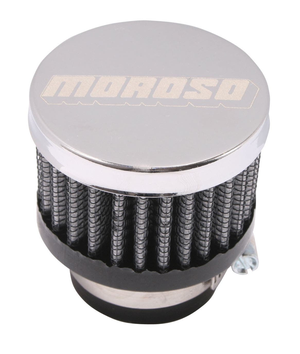 Moroso 68791 Filtered Clamp On Breather  Performance  Crankcase Breather Filter;