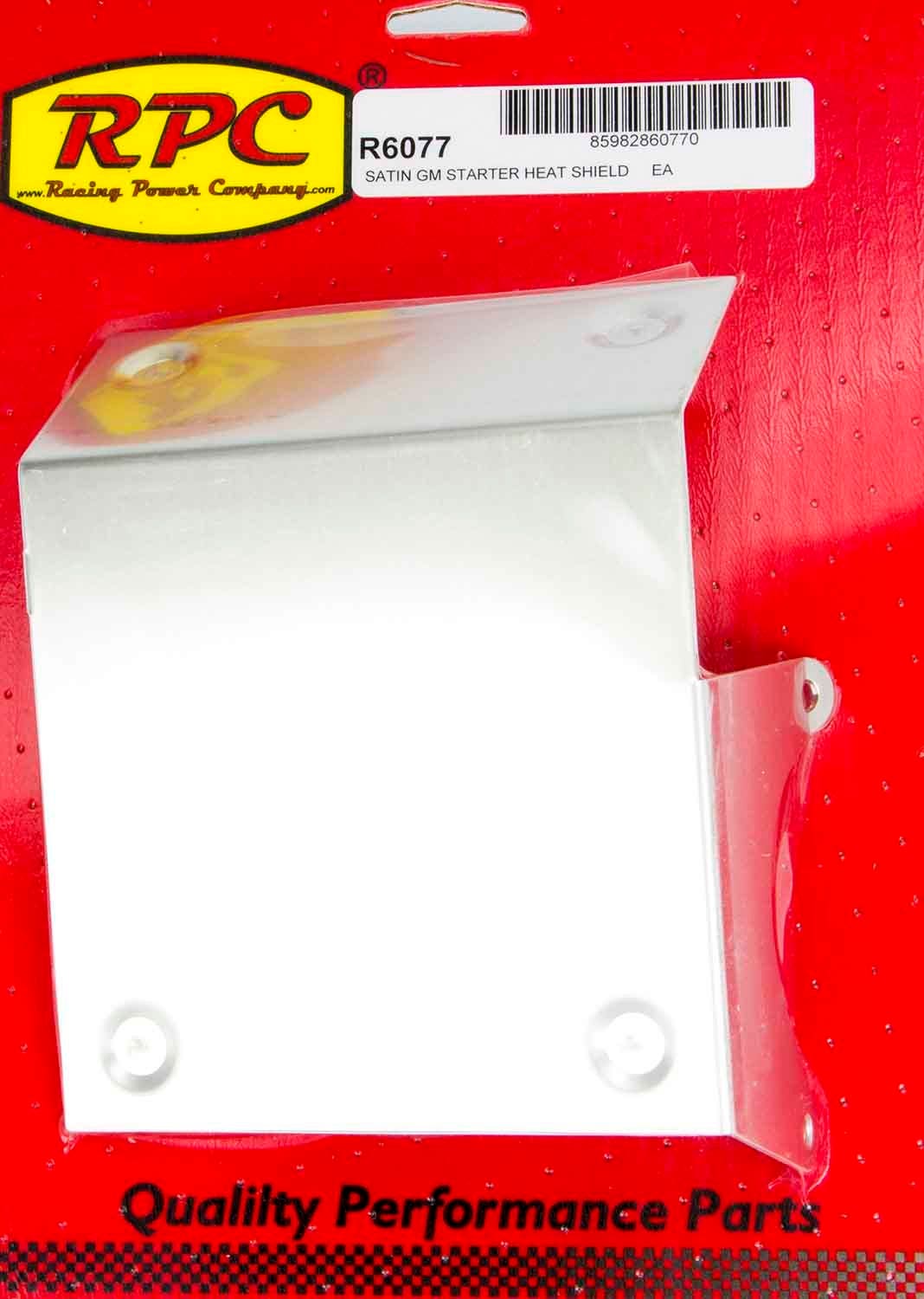 Racing Power Company R6077 Starter Heat Shield   Starter Heat Shield