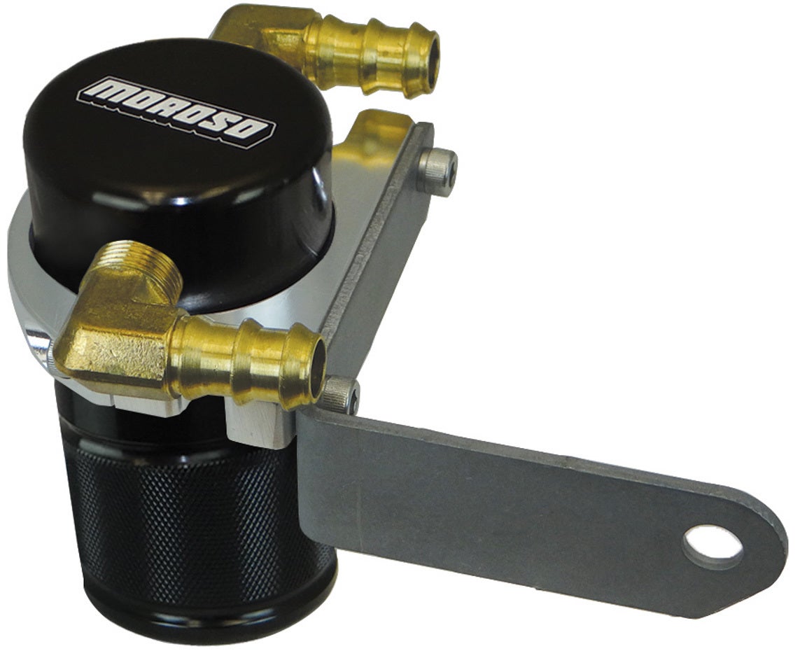 Moroso 85697 Air/Oil Separator (Dodge Challenger With Shaker Hood), 1 Pack
