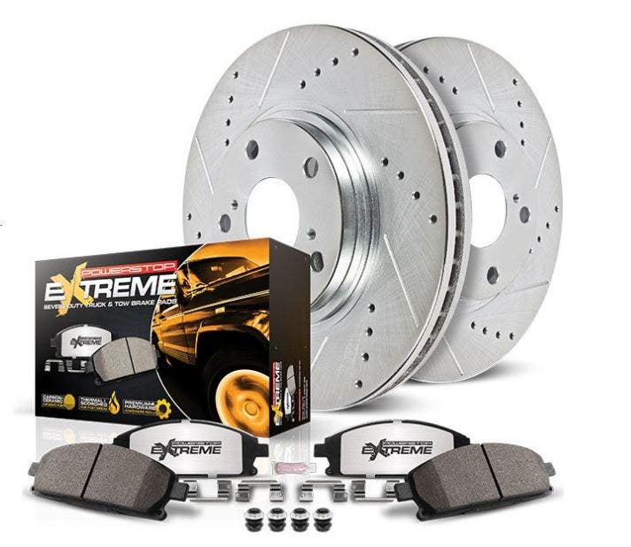 Power Stop K6406-36 Rear Z36 Truck & Tow Brake Kit, Carbon Fiber Ceramic Brake