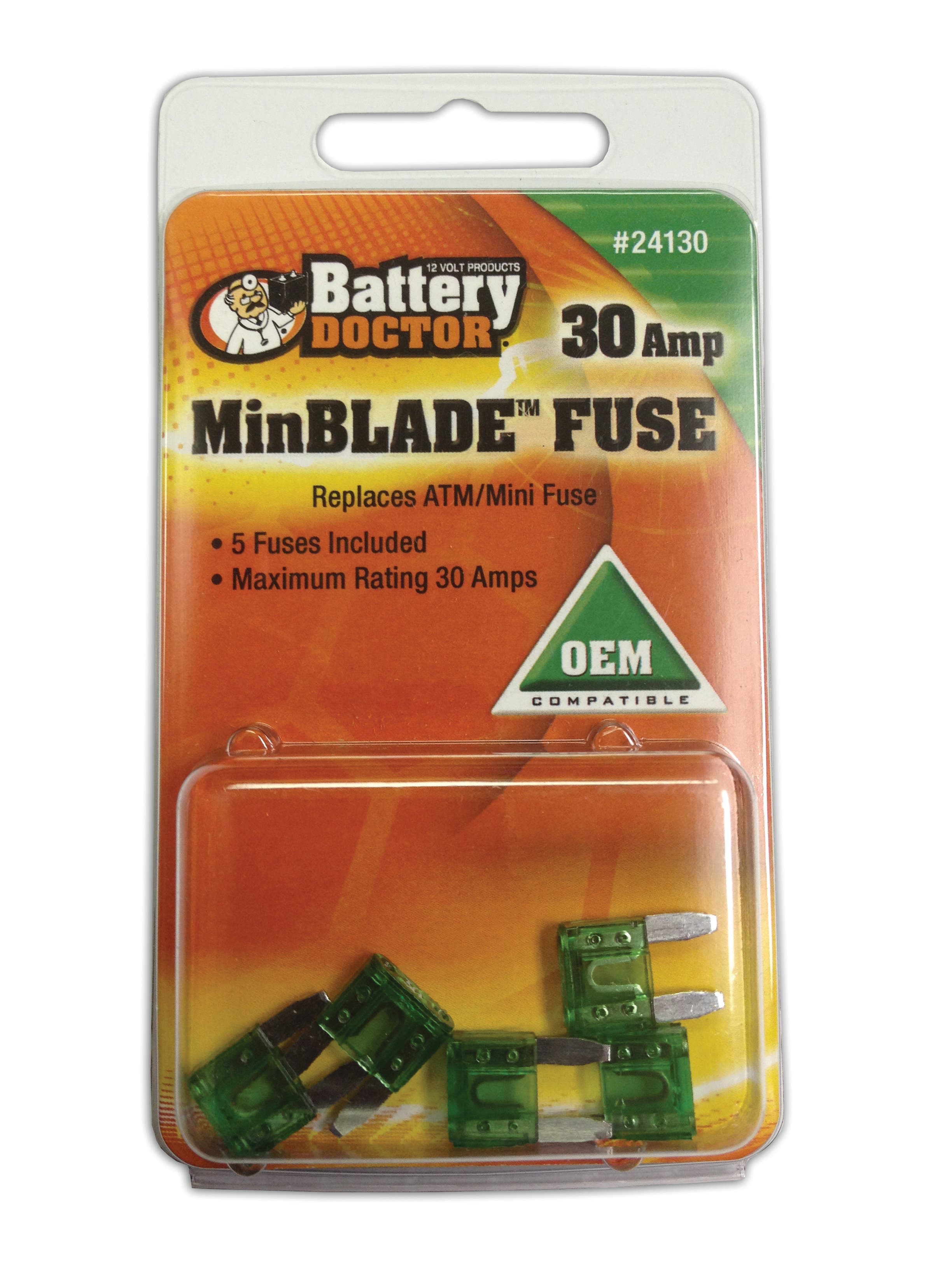 Wirthco 2411550 Fuse   Fuse; Slow Blow - No, Type - Blue Blade, Industry
