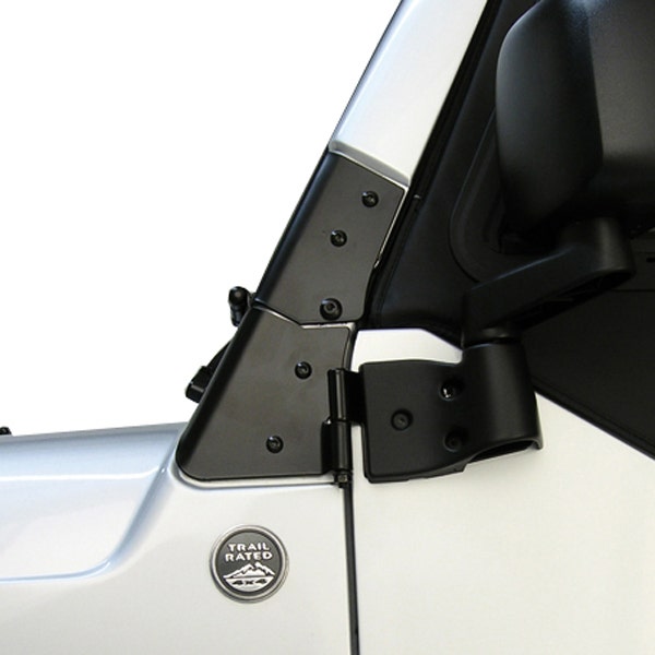 Rugged Ridge 11209.02 Windshield Hinge Fits 97-06 Wrangler (Tj)  11201.01 Hood