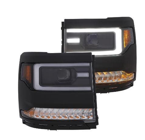 Anzo Usa 111375 Projector Headlight Set Fits 16-18 Silverado 1500 Anzo