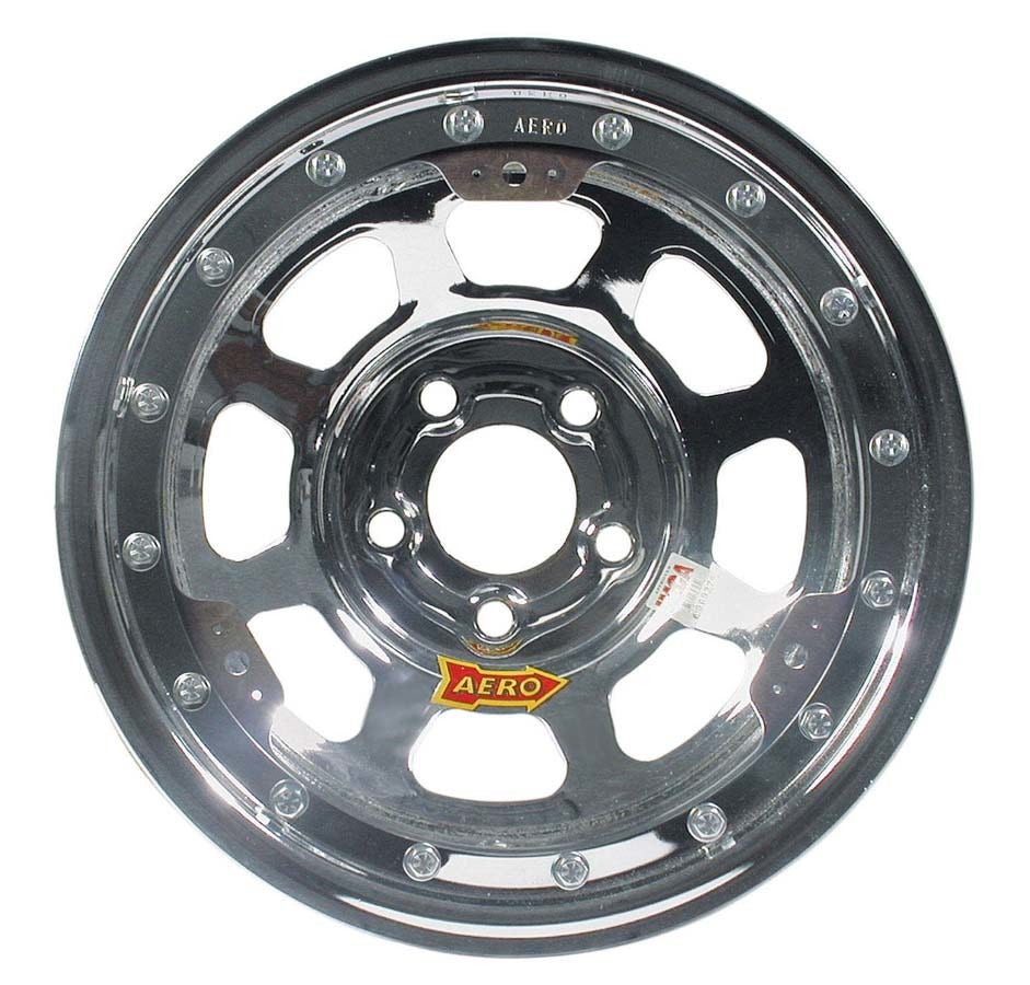 Aero Race Wheel 53-284740 15X8 4In 4.75 Chrome Aero Race Wheel  15X8 4In 4.75