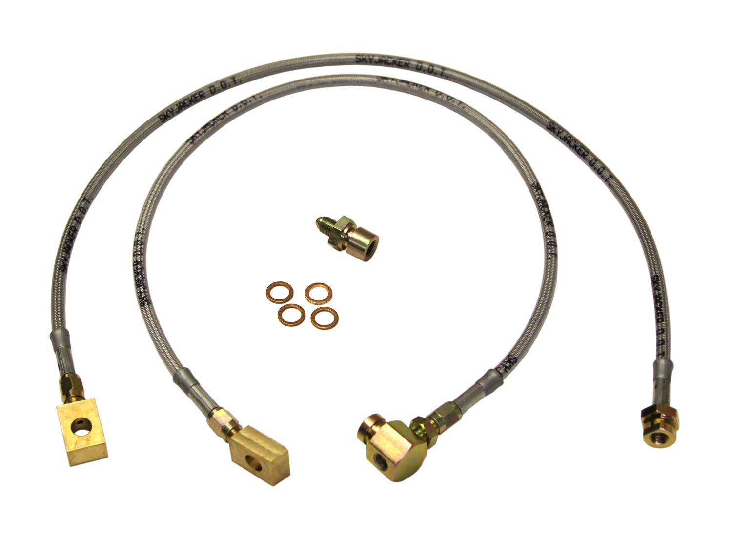 Skyjacker Fbl38 Stainless Steel Brake Line Front Fits 83-97 Bronco Ii Ranger