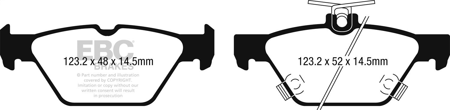 Ebc Brakes Ud1808 Ultimax  Brake Pads   Ultimax  Brake Pads