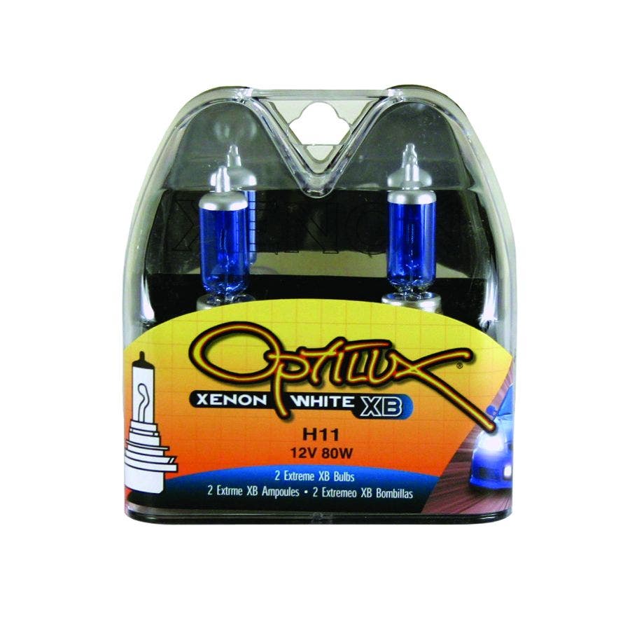 Optilux Hella H71071032 Xb Series H11 Xenon White Halogen Bulbs, 12V, 80W, 2