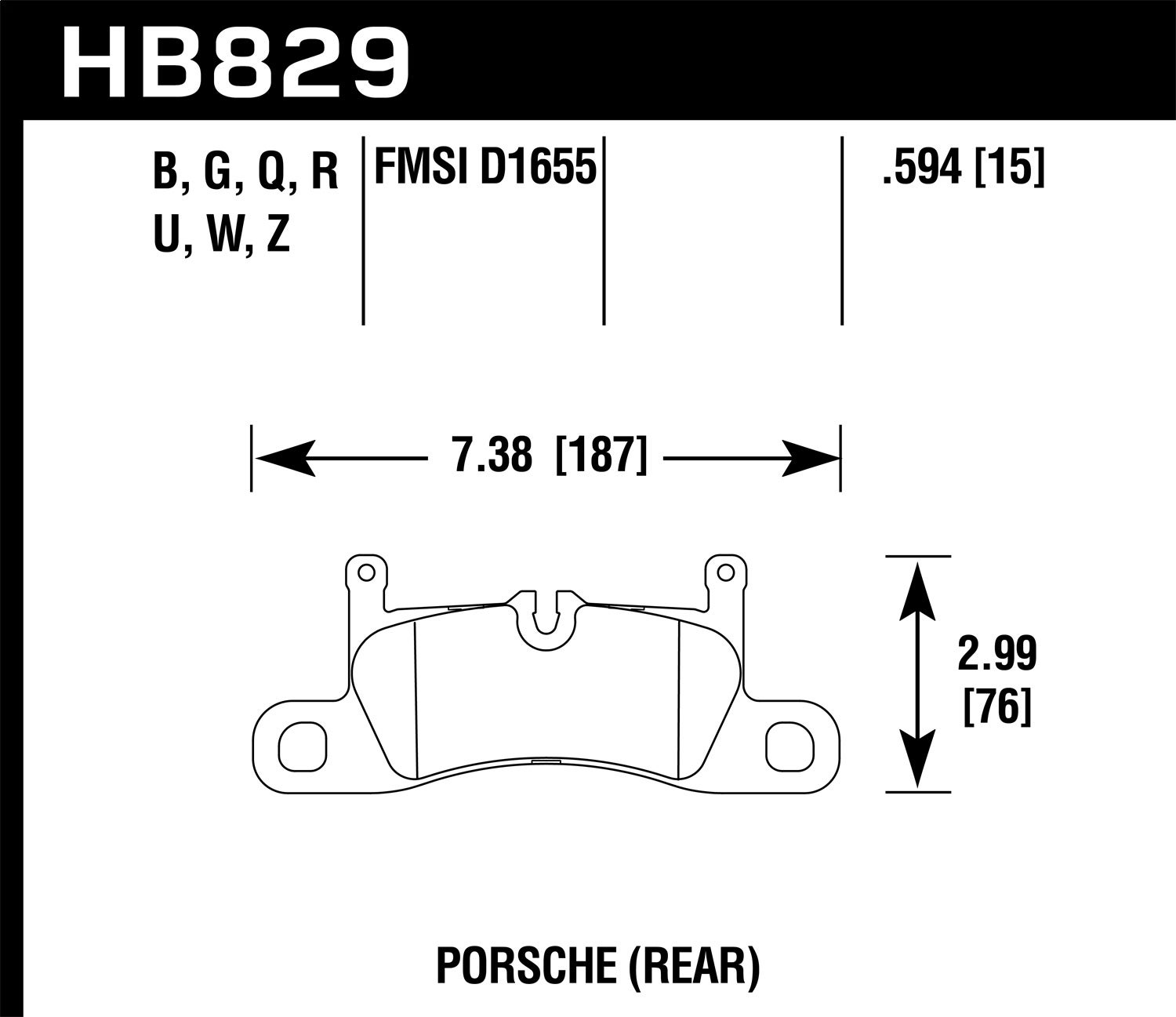 Hawk Performance Hb829z.594 Performance Ceramic Disc Brake Pad   Performance