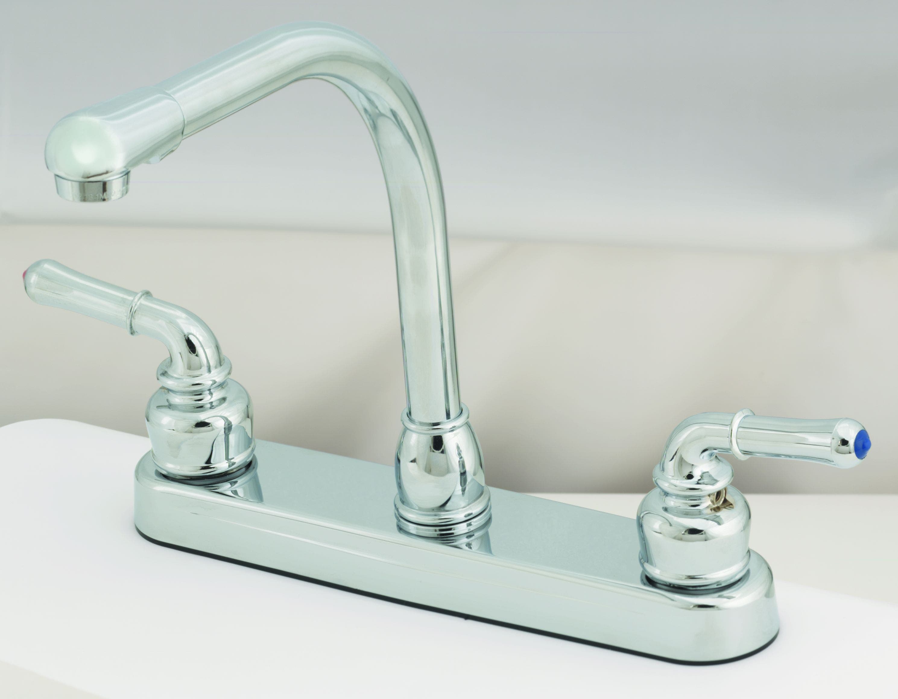 Empire Brass U-Ych800rs Rv Kitchen Faucet With Hi-Rise Spout And Teapot Handles