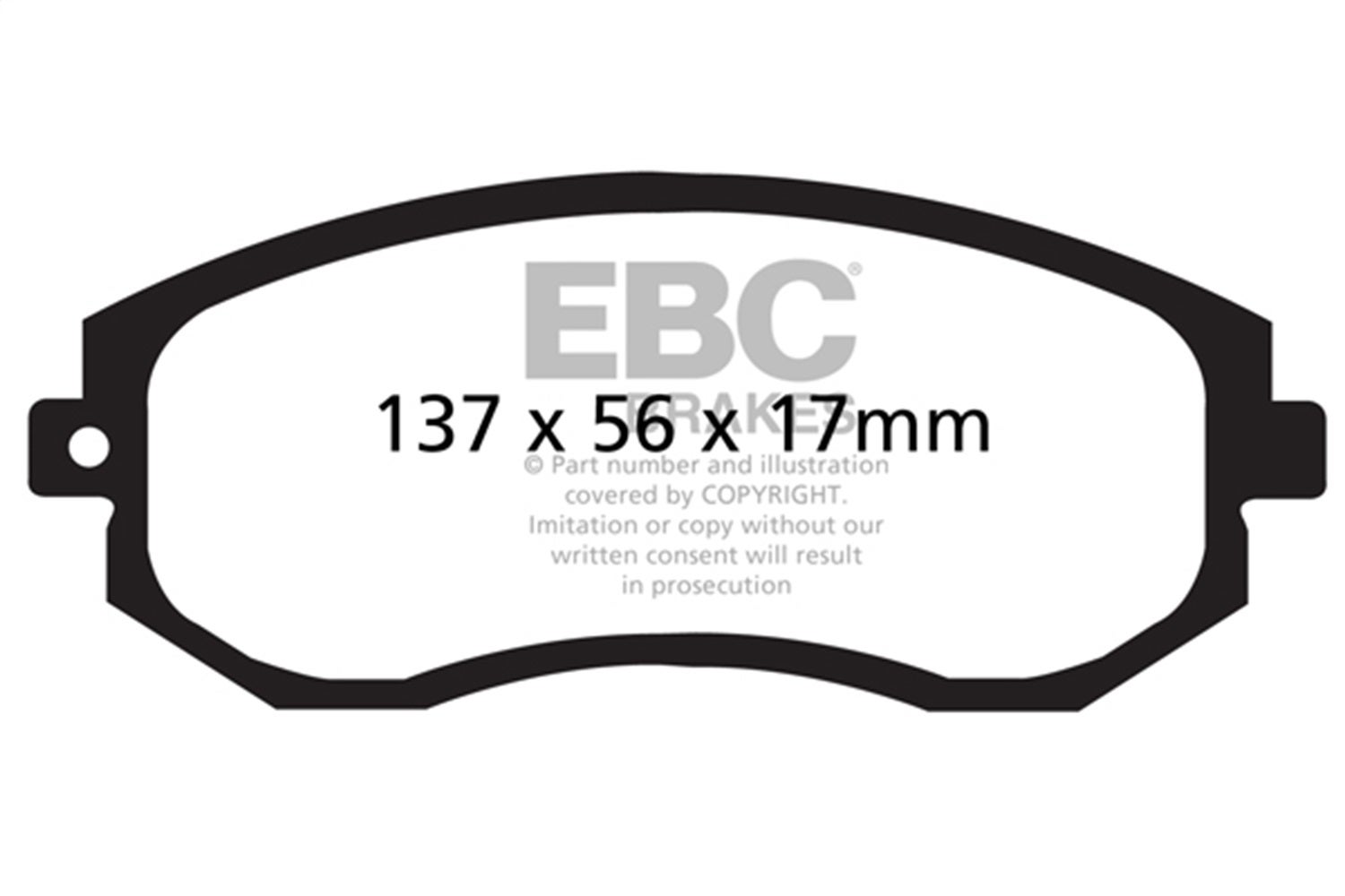 Ebc Brakes Dp21884 Greenstuff 2000 Series Sport Brake Pads   Greenstuff 2000