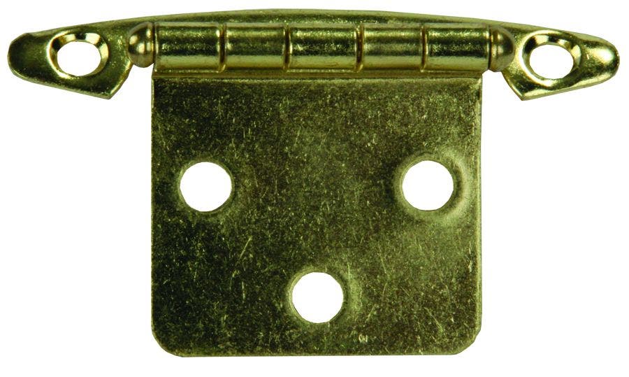 Jr Products 70615 Free Swing Flush Mount Hinge - Brass   Door Hinge; Type - Free