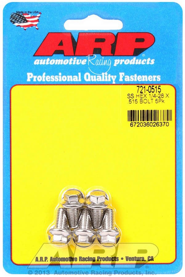 Arp (721-0515) Hex Bolt, Stainless Steel Arp () Hex Bolt, Stainless Steel