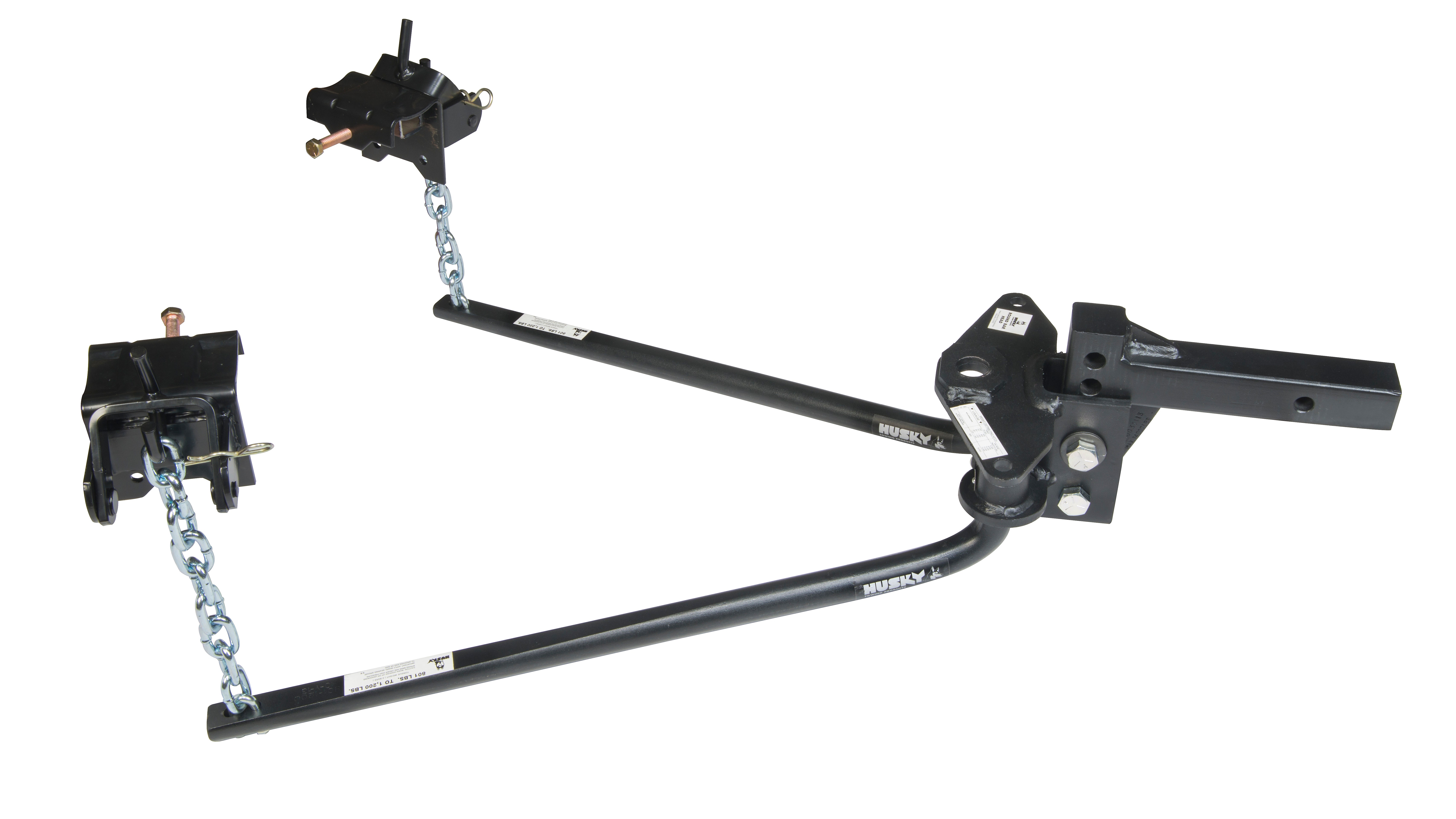 Husky 31423 Round Bar Weight Distribution Hitch With Bolt-Together Ball