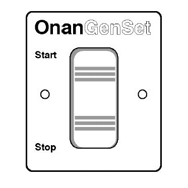 Remote Panel - Switch Only - For Gas Generators - 300-4936 (X) Remote Panel -
