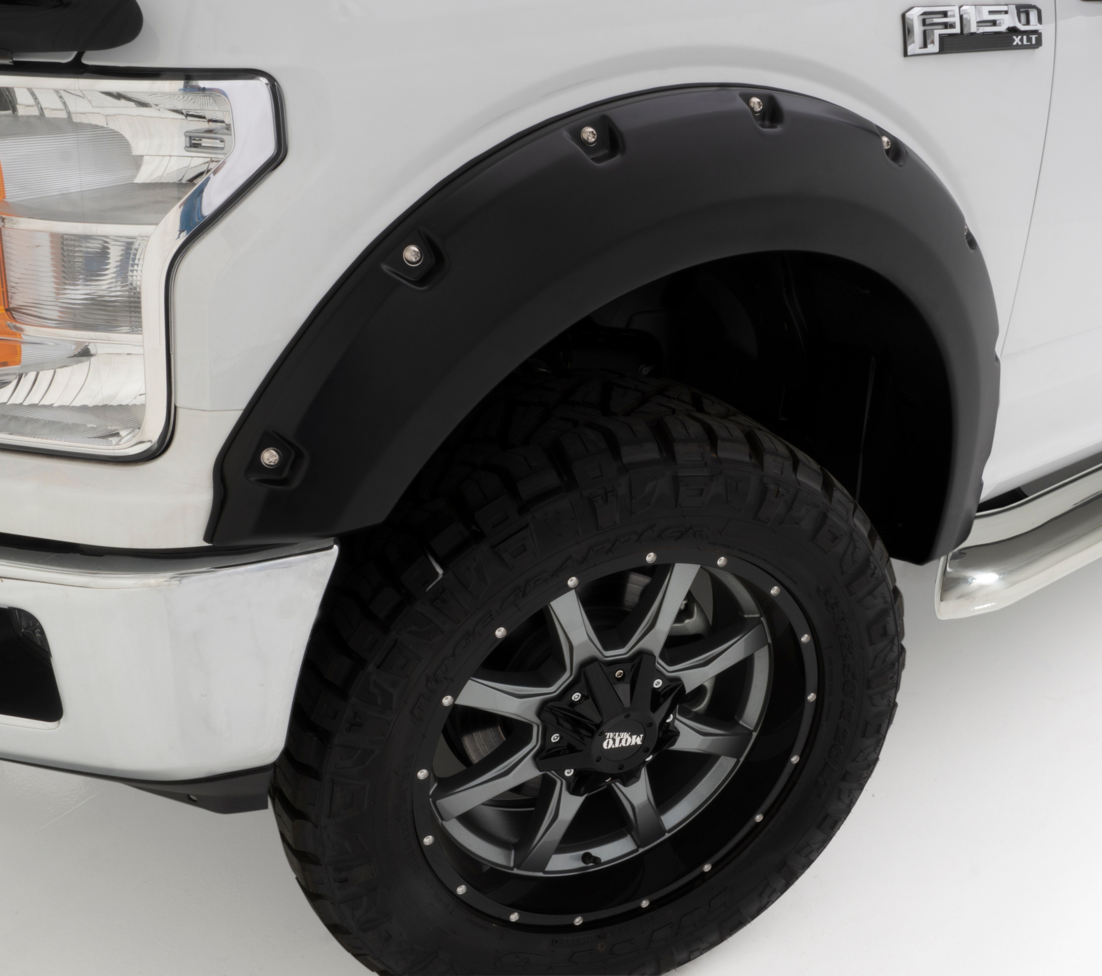 Bushwacker 10923-07 Flat Style Fender Flares Fits 18-23 Wrangler (Jl)   Flat