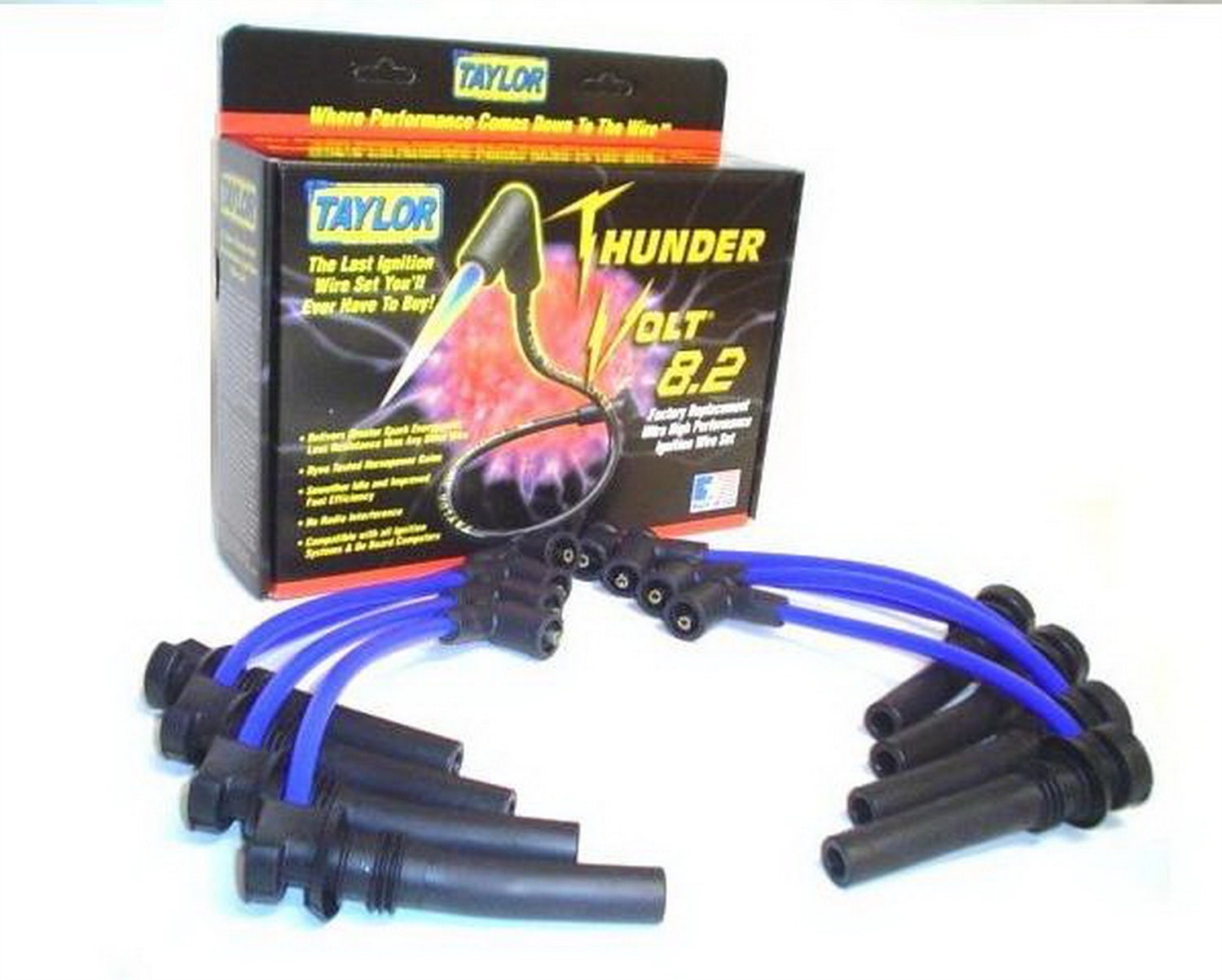 Taylor Cable 82641 Thundervolt 8.2Mm Ignition Wire Set   Spark Plug Wire Set