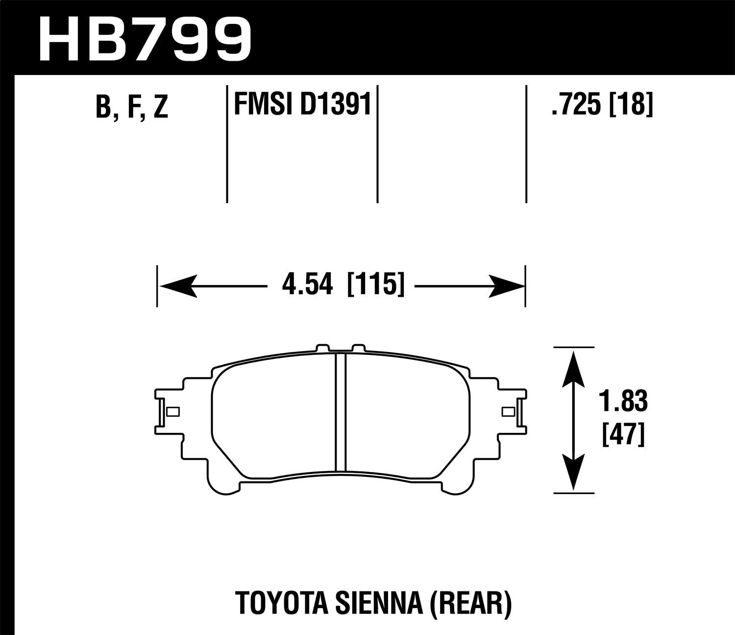 Hawk Performance Hb799z.597 Performance Ceramic Disc Brake Pad   Performance
