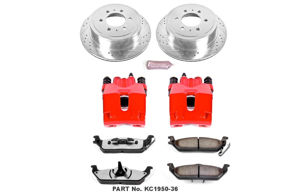 Power Stop Kc1950-36 Rear Z36 Truck And Tow Brake Kit With Calipers Power Stop
