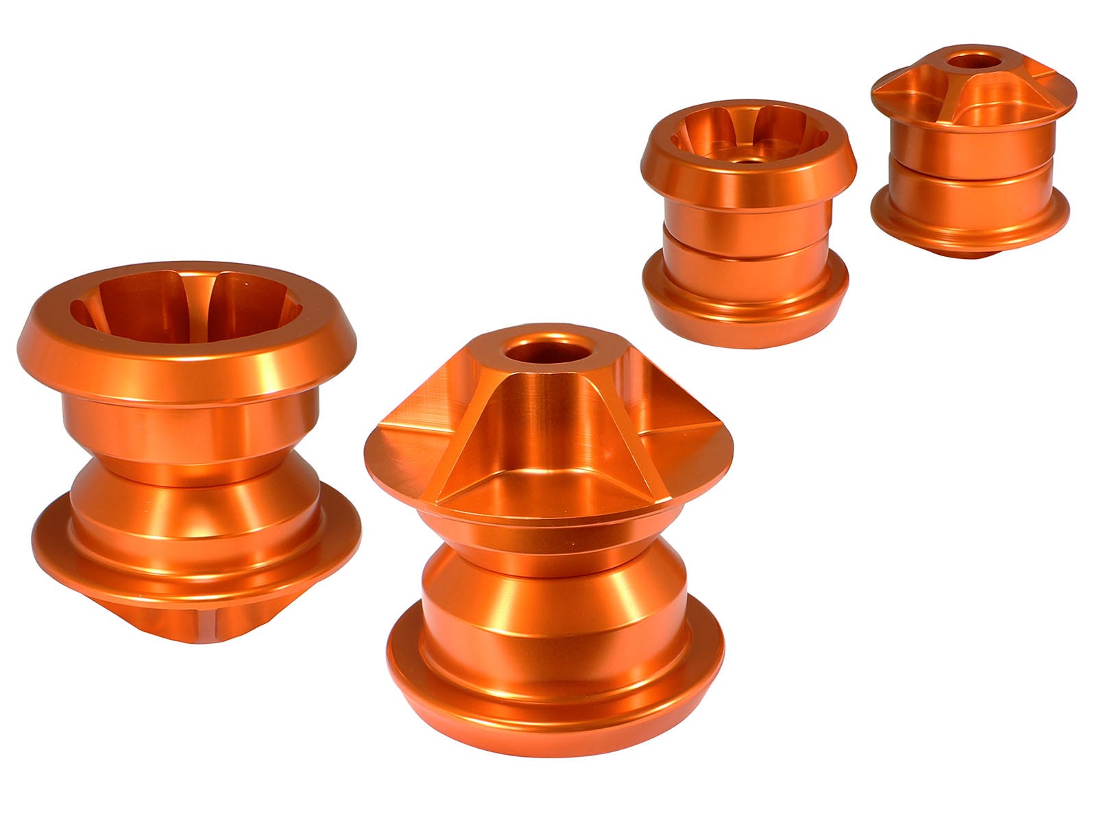 Afe Power 450-402001-N Orange Solid Rear Subframe Mount Set   Orange Solid Rear