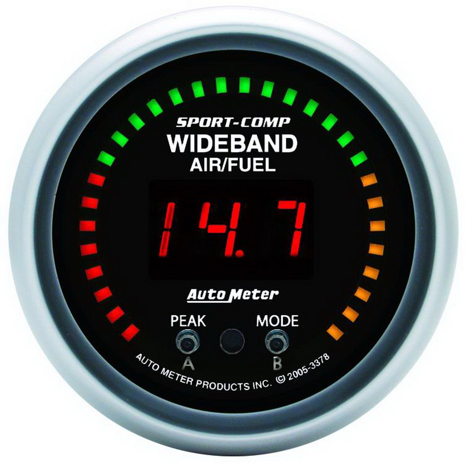 Autometer 3379 Sport-Comp Wide Band Air Fuel Ratio Kit Auto Meter Products
