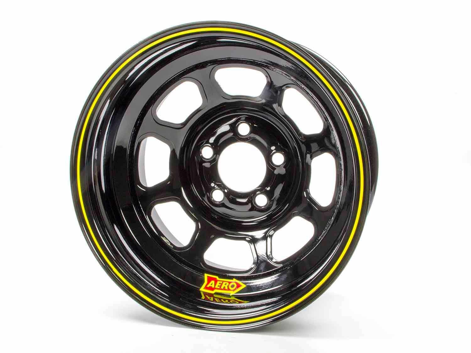 Aero Race Wheel 56-185030 15X8 3In 5.00 Black Aero Race Wheel  15X8 3In 5.00