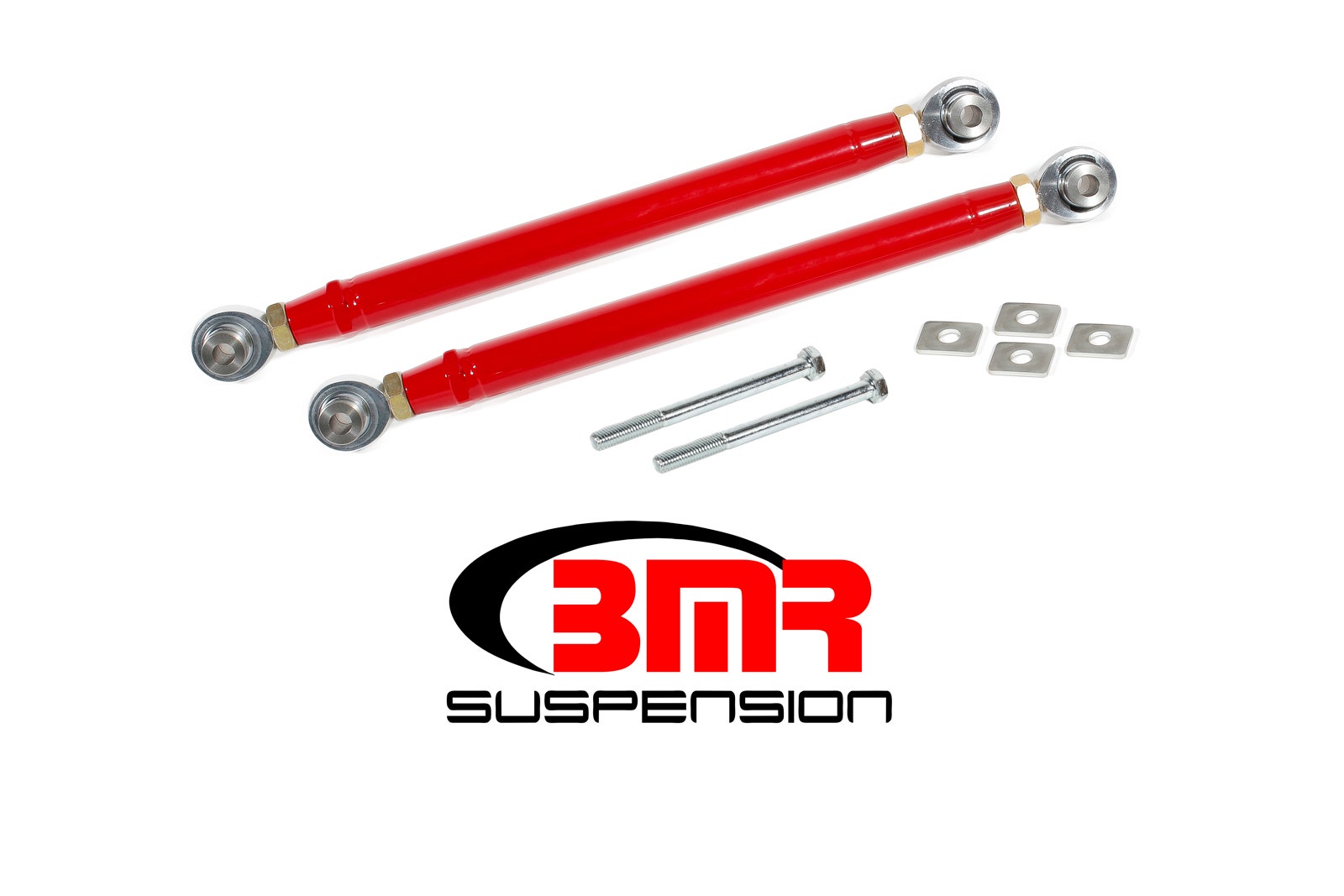 Bmr Suspension Toe Rod, Rear, Adjustable, Spherical Rod Ends, Steel, Red Powder