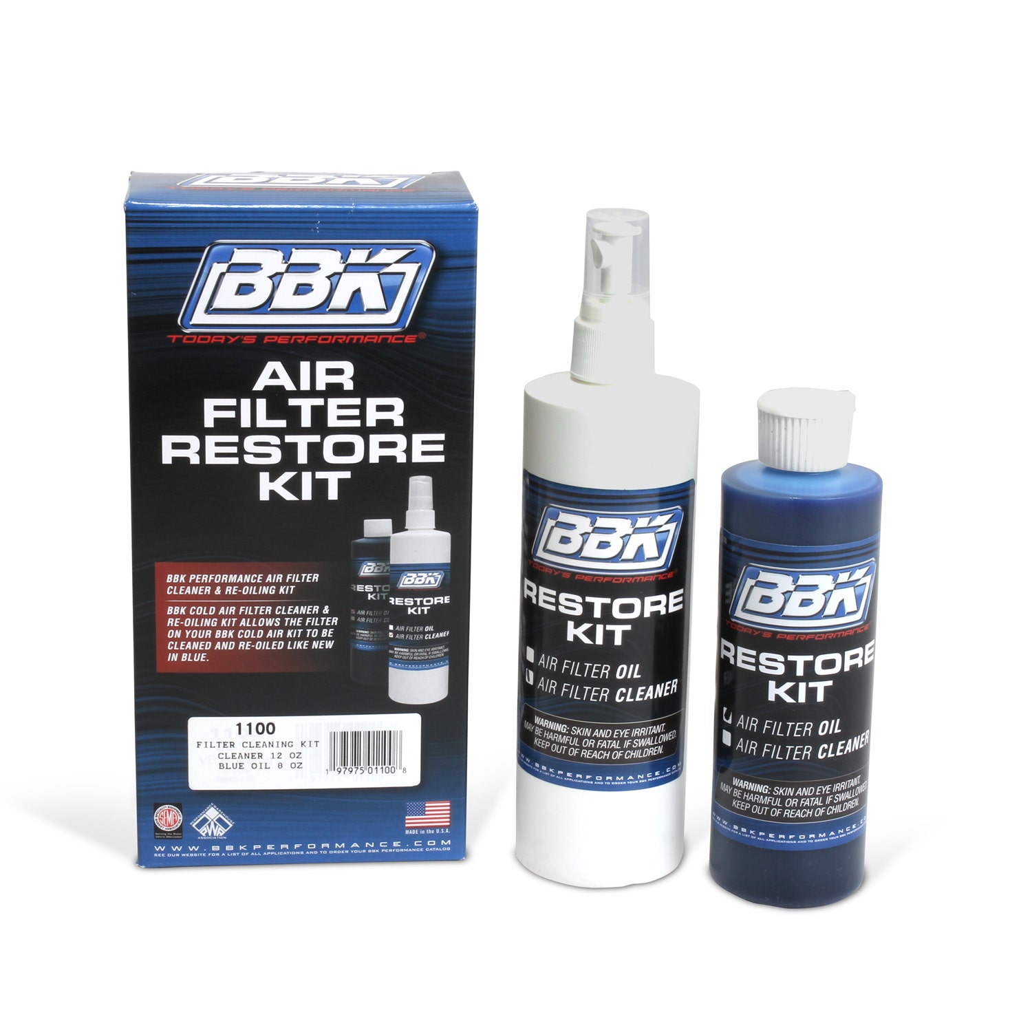 Bbk Performance 1100 Power-Plus Series Air Filter Cleaning/Recharger Kit Bbk