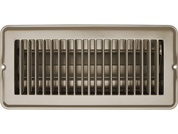 Rv Designer H874 Metal Floor Register With Damper, 10 Inch X 4 Inch, Tan,