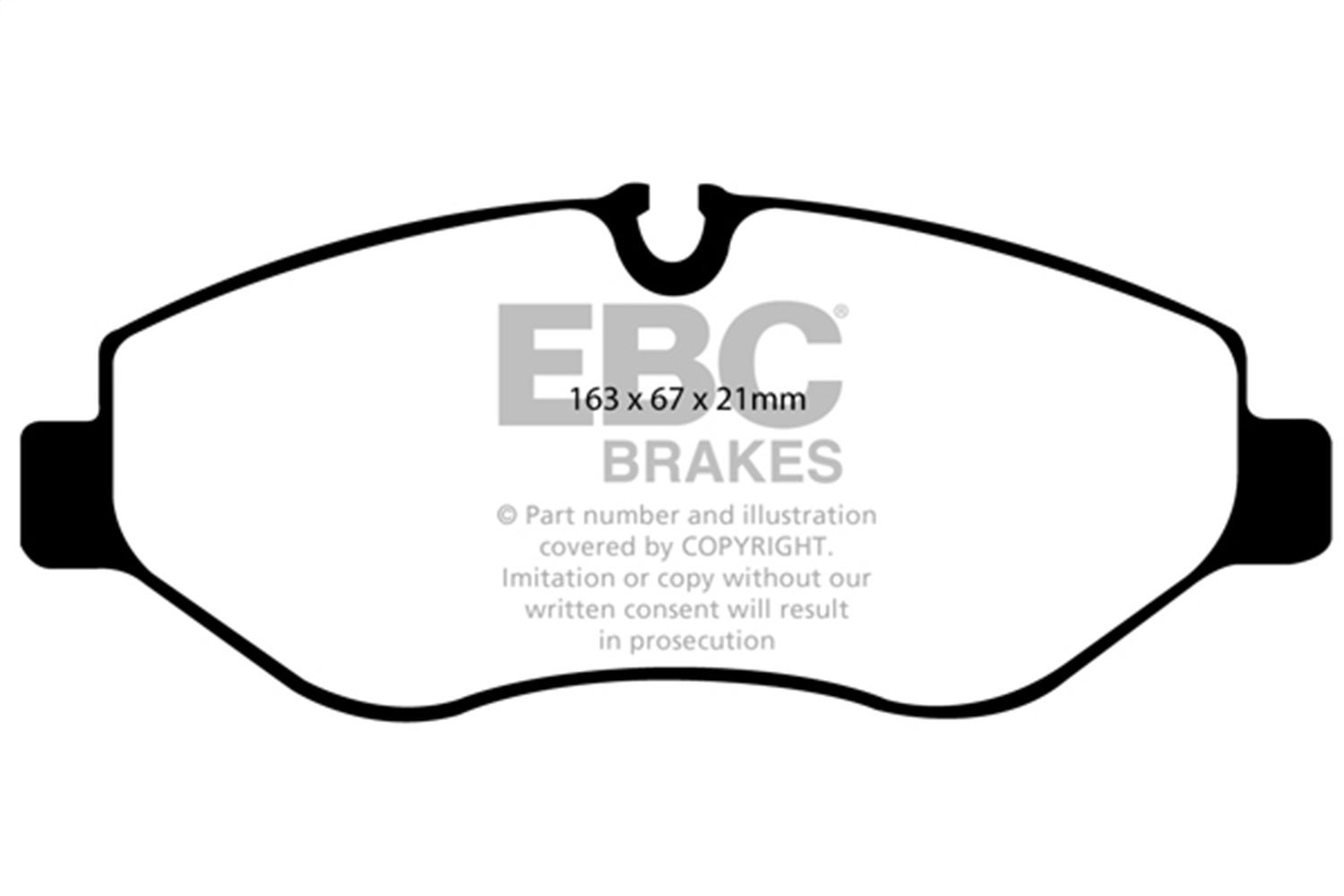 Ebc Brakes Dp61926 6000 Series Greenstuff Truck/Suv Brakes Disc Pads   6000