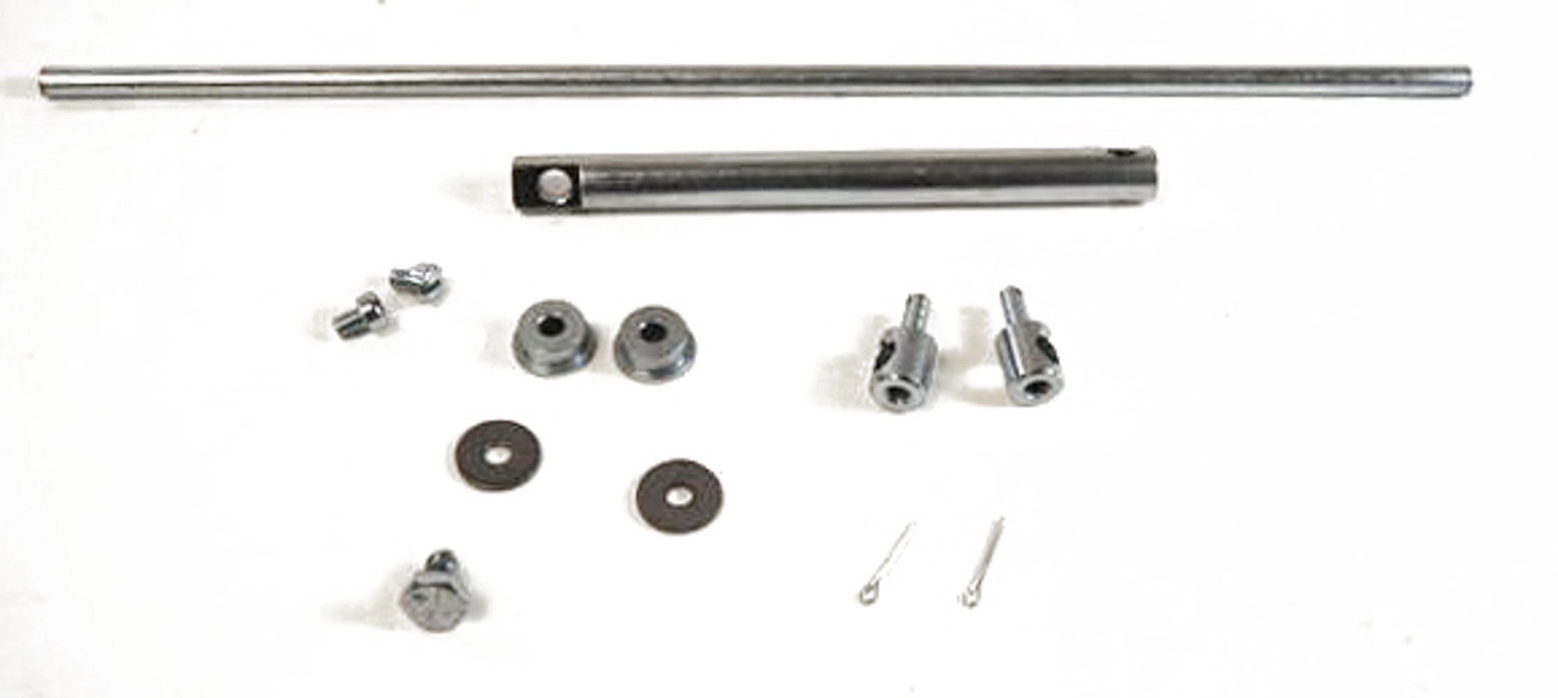 Racing Power Company R1408 - Dual Carb Linkage With Hardware - Zinc   - Dual