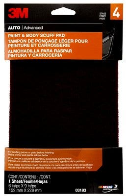 3M Paint & Body Scuff Pad, For Scuffing Primer Or The Blend Area Prior To