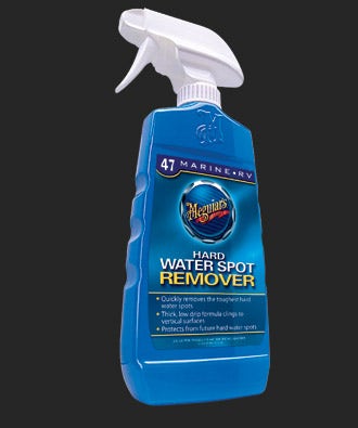Meguiar's M4716 Marine/Rv Hard Water Spot Remover - 16 Oz. With 3 Amazon Basics