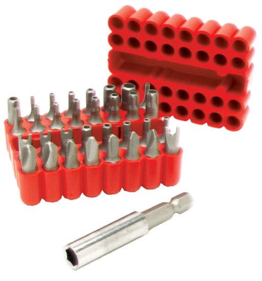 Performance Tool W1384 33 Piece Security Bit Set   33 Piece Security Bit Set