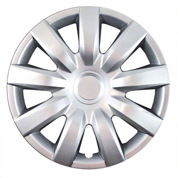 Aftermarket Wheel Covers; 15 Inch; Silver Finish; Abs; 9 Spoke; Coast2coast