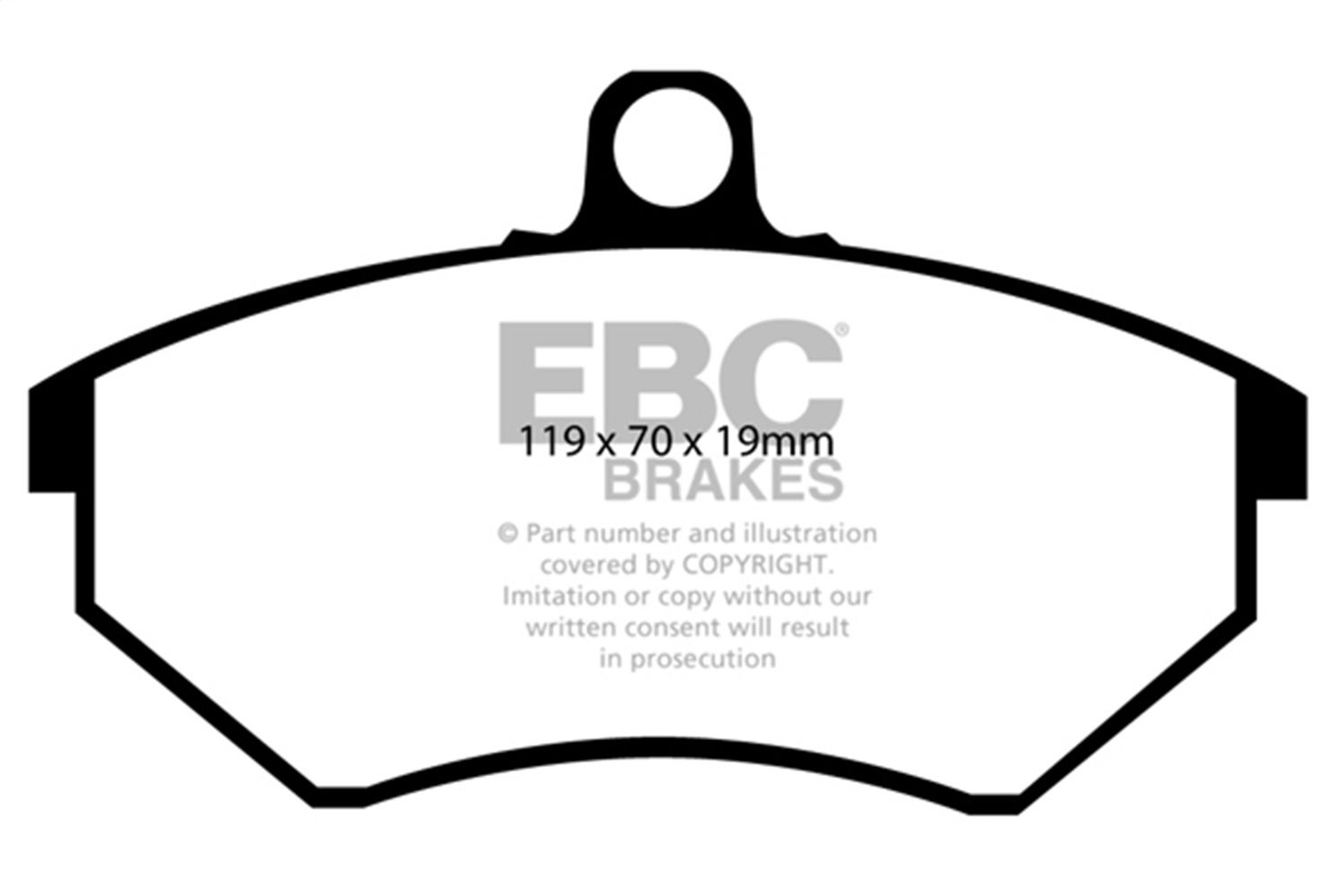 Ebc Brakes Dp4841/2R Yellowstuff Street And Track Brake Pads   Yellowstuff