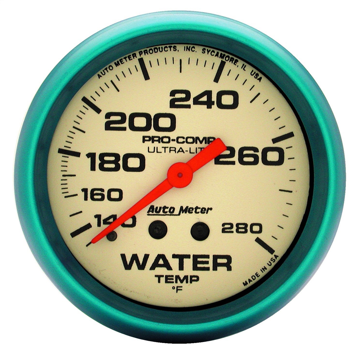 Autometer 4535 Ultra-Nite Water Temperature Gauge Auto Meter Products  Gauge