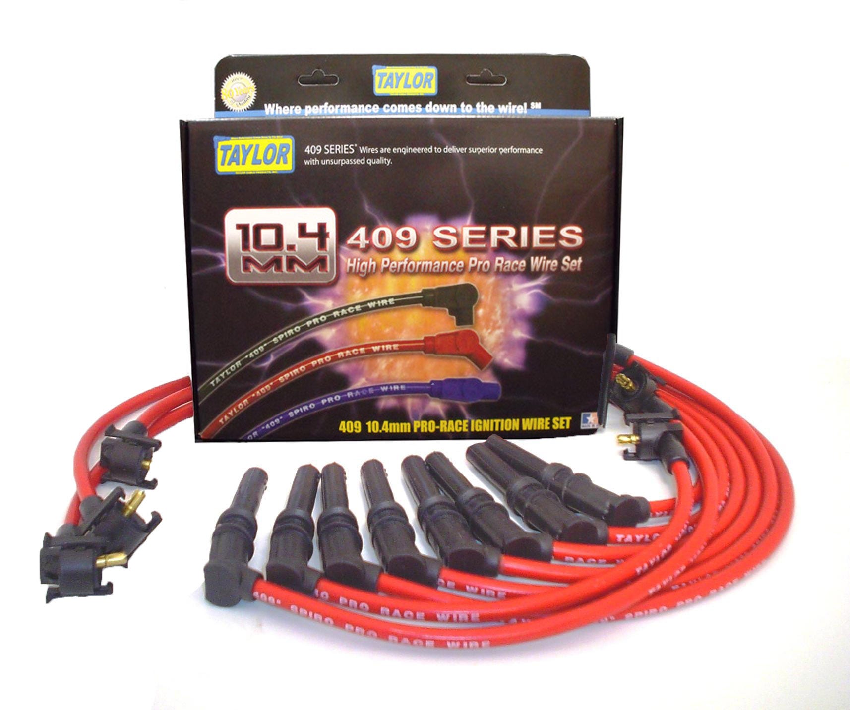 Taylor Cable 79257 409 Spiro-Pro 10.4Mm Ignition Wire Set   409 Spiro-Pro 10.4Mm