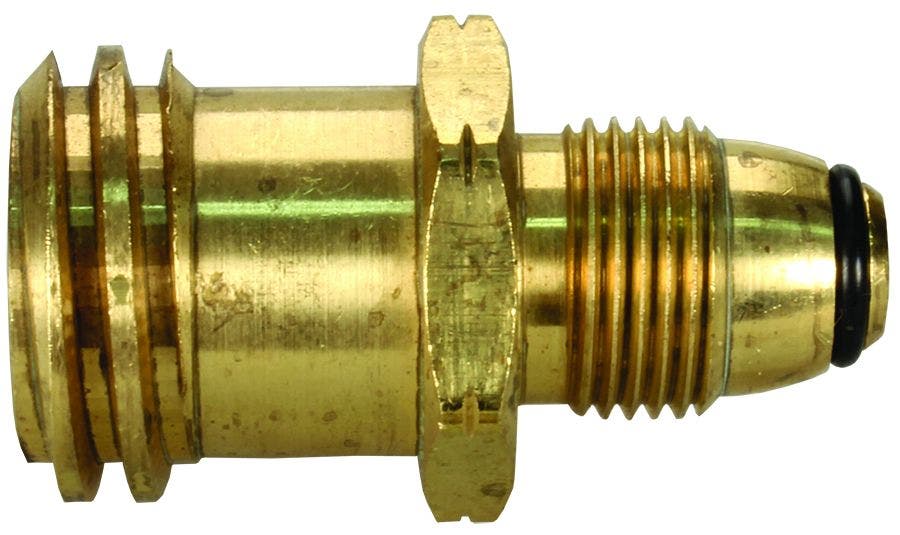 Jr Products 07-30125 Pol To Quick Connect Adapter   Propane Adapter Fitting; End