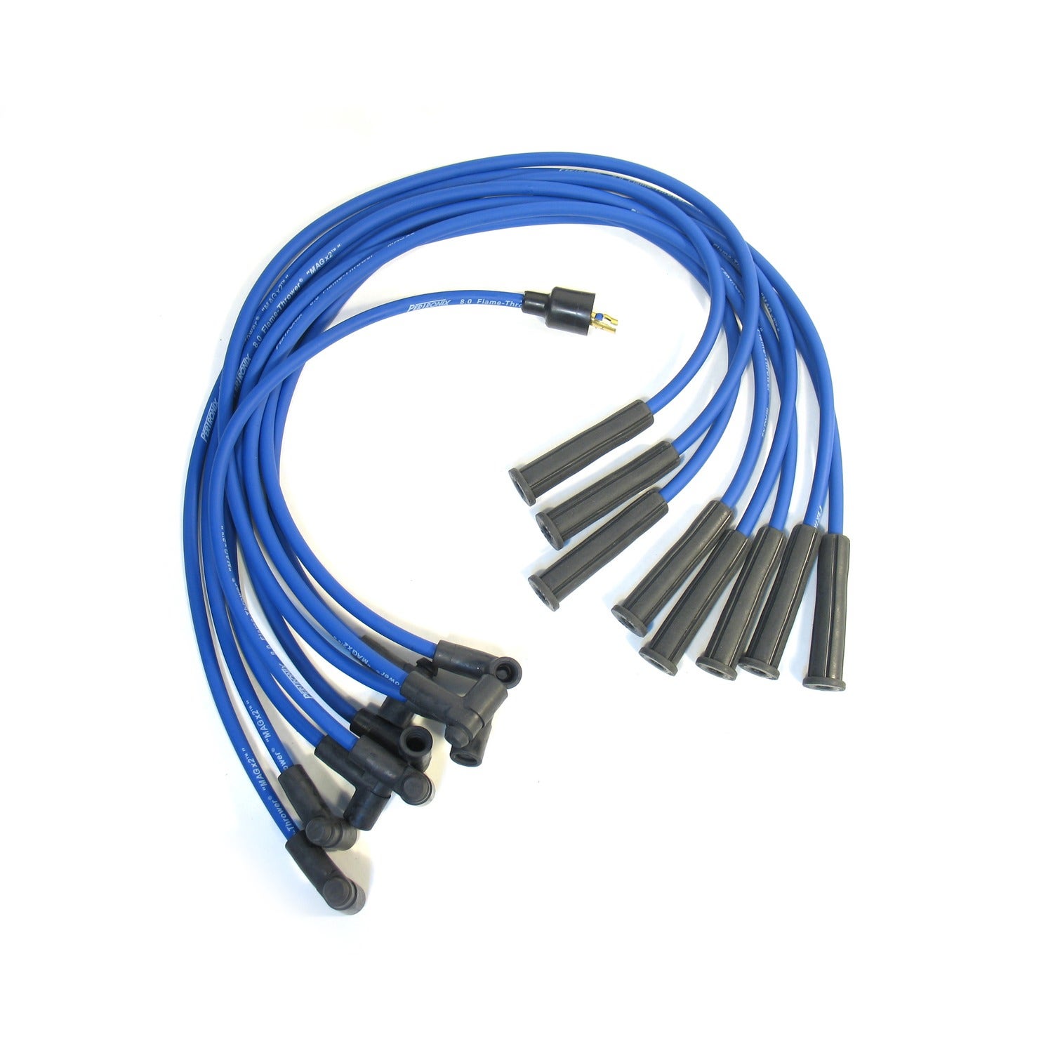 Pertronix 808321 Flame-Thrower Blue 8Mm 8 Cylinder Spark Plug Wire